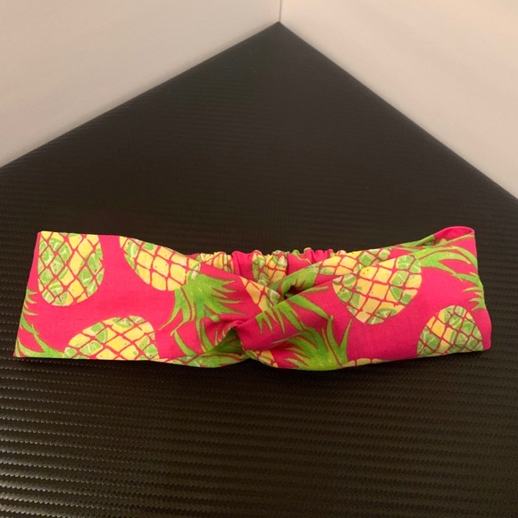 Tropical Pineapples Turban Style Headband - Picture 4 of 5
